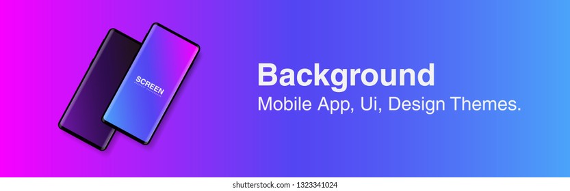 Screens vibrant gradient set background for smartphones and mobile phones. Background for mobile app, ui, design theme. vector