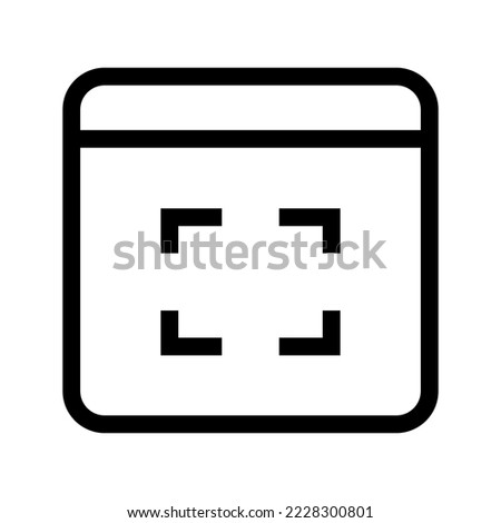 Screenshoot Icon Vector Symbol Design Illustration