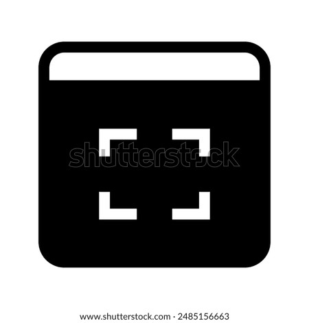 Screenshoot Icon Vector Symbol Design Illustration