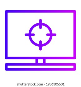 Icono de gradiente de captura de pantalla para aplicaciones móviles, aplicaciones de escritorio, sitios web, presentaciones, anuncios y muchos otros propósitos. Editable y ampliable.
