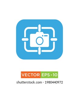 Screenshot Icon design eps 10 vector for web use