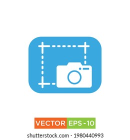 Screenshot Icon design eps 10 vector for web use