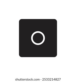 Screenshot icon Flat line illustration