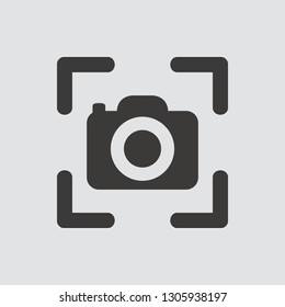 screenshot icon isolated of flat style. Vector illustration.