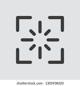 screenshot icon isolated of flat style. Vector illustration.