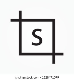 screenshot icon isolated of flat style. Vector illustration.