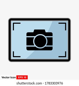 Screenshot icon isolated of flat style. Vector illustration.