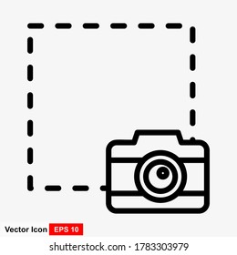 Screenshot-Symbol einzeln auf ebene Art. Vektorgrafik.