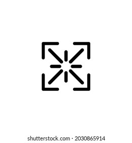 Icono de captura de pantalla aislado de estilo plano. Diseño de ilustración vectorial.