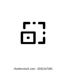 Icono de captura de pantalla aislado de estilo plano. Diseño de ilustración vectorial.