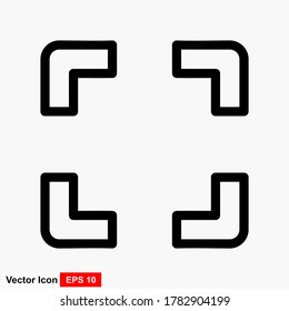 screenshot icon isolated on flat style. Vector illustration.