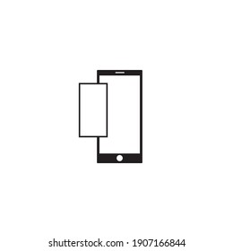 Screenshot icon for phone. Vector drawing.