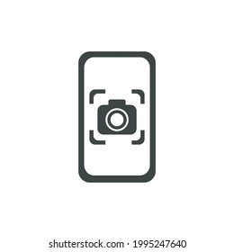 Screenshot icon for smartphone. Vector illustration design on white background