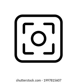 Icono de captura de pantalla con estilo cuadrado