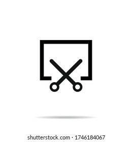 Screenshot icon vector illustration.Capture symbol sign