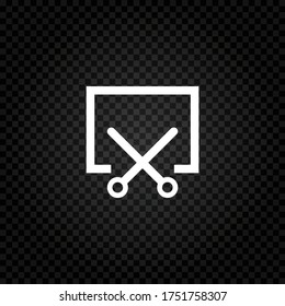 Icono de captura de pantalla ilustración vectorial.Símbolo de captura