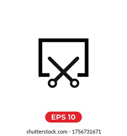 Icono de captura de pantalla ilustración vectorial.Símbolo de captura