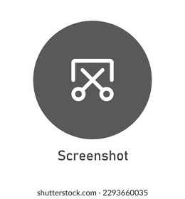 Screenshot Icon Vector Image Illustration