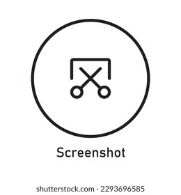 Screenshot Icon Vector Image Illustration