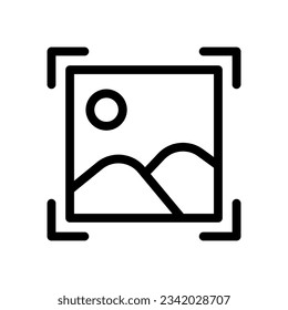 gráfico vectorial de ilustración de icono de línea de captura de pantalla. Ilustración de elemento simple gráfico vectorial, adecuado para aplicaciones, sitios web y presentaciones aisladas en fondo blanco