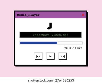 A screenshot of an old error window with a black 'J' symbol, evoking 90s computer.