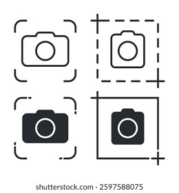 Screenshot photo icon. Illustration vector