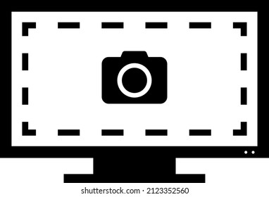 Screenshot screen isolated vector illustration.
