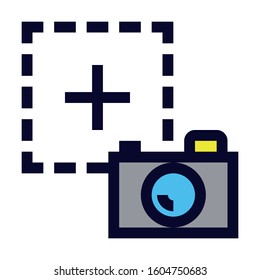 Screenshot. Simple Vector Color Icon.