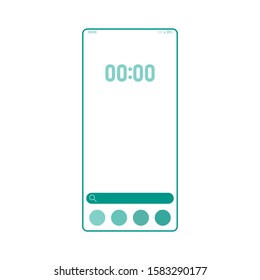 Screenshot taking tool smartphone interface vector template. Mobile app page color design layout. Camera display capturing software screen. Flat UI for application. Focus finder phone display