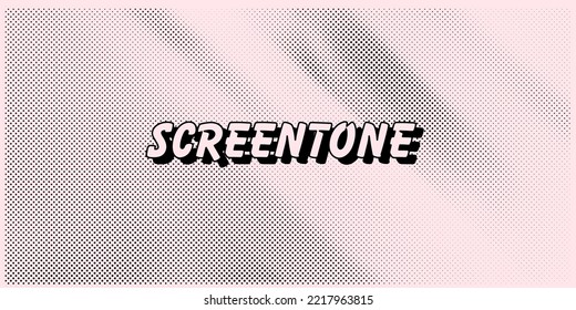 Screentone or halftone background for comics and manga design. 