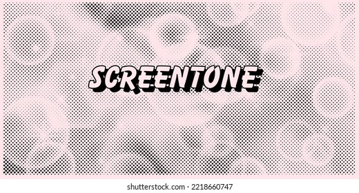 Screentone oder halftone Hintergrund für Comics und Manga Design. 