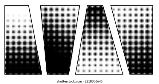 Screentone or halftone background for comics and manga design. 