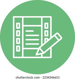 Screenwriting Vector Icon which is suitable for commercial work and easily modify or edit it
