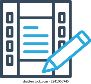 Screenwriting Vector Icon which is suitable for commercial work and easily modify or edit it
