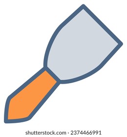 Screper icon or logo illustration filled outline color style. Icons tool color style.