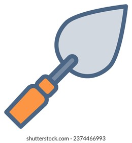 Screper icon or logo illustration filled outline color style. Icons tool color style.