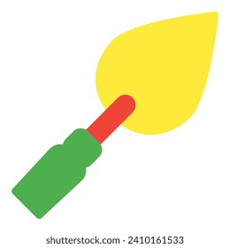 Screper icon or logo illustration flat color style