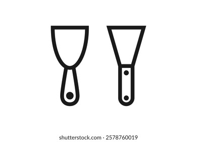 screper tool icon line design