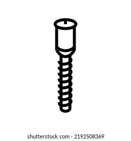 screw boards assembly line icon vector. screw boards assembly sign. isolated contour symbol black illustration
