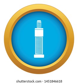 Screw and bolt icon blue vector isolated on white background for any design