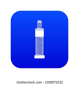 Screw and bolt icon digital blue for any design isolated on white vector illustration