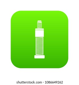 Screw and bolt icon digital green for any design isolated on white vector illustration