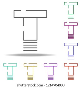 screw, bolt icon. Elements of construction in multi color style icons. Simple icon for websites, web design, mobile app, info graphics
