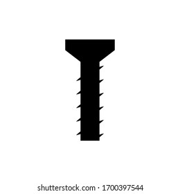 Vektorillustration mit Schrauben-Bolzen-Symbol im Trend