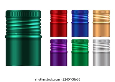 Screw closure. Screw cap. Isolated on the white background. Vector