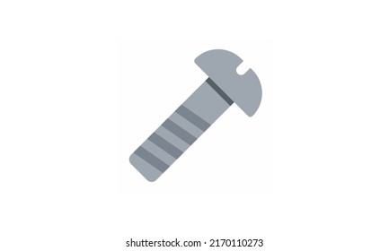 screw color icon. Isolated vector illustration