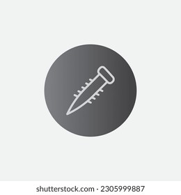 Screw Construction Circle Icon Symbol Illustration Vector