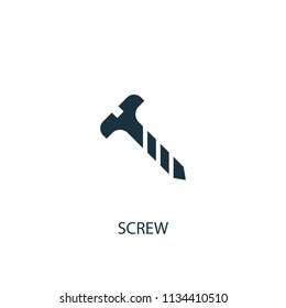 screw creative icon. Simple element illustration. screw concept symbol design from Hand tools collection. Can be used for web and mobile.