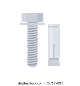 Screw with dowel