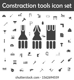 Screw driver bit set icon. Constraction tools icons universal set for web and mobile